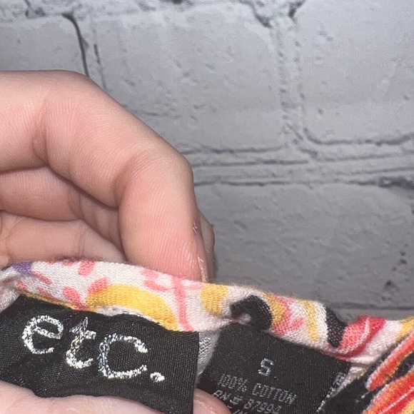 etc. Multicolor long floral dress size S - Picture 11 of 11